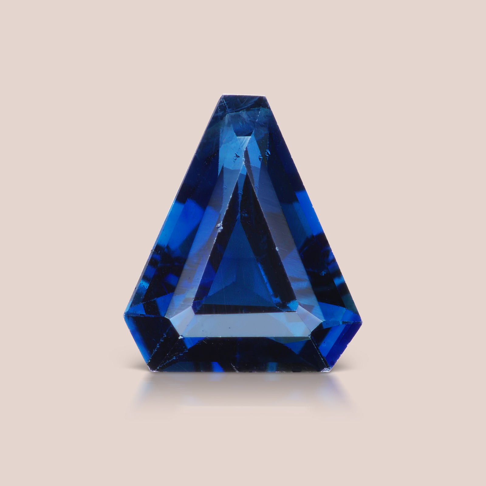 Blue Improvised / Antique Triangle Sapphire