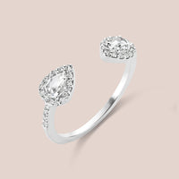 "Kirchner" Pear Rosecut Diamond Ring