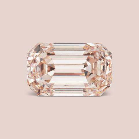 Natural Fancy Pink Emerald Cut Diamond