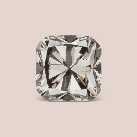 Natural Grey-Champagne Octagon Cut Diamond