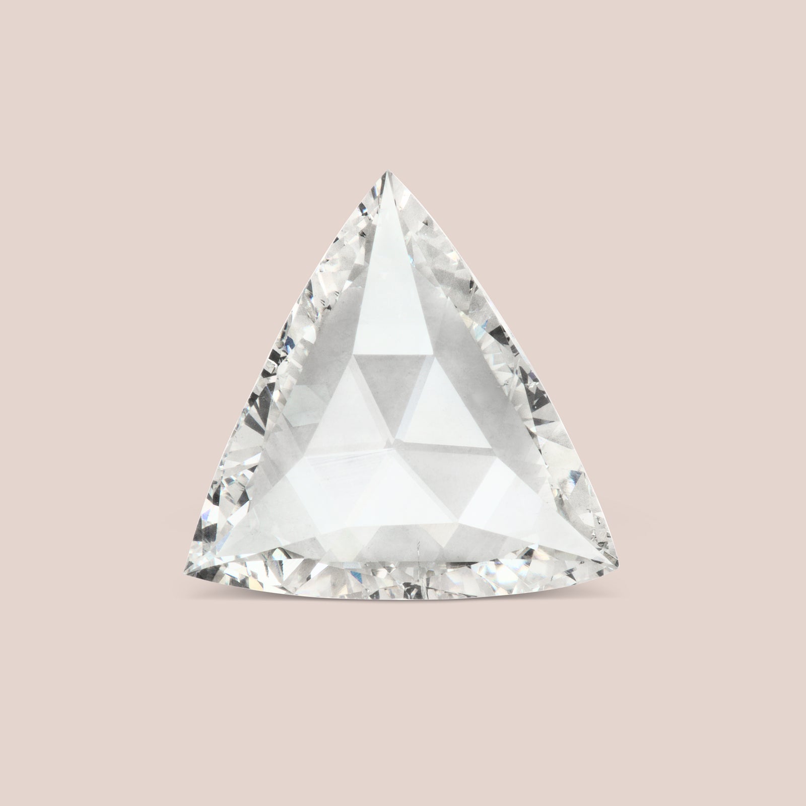 White Trillion Rose Cut Diamond